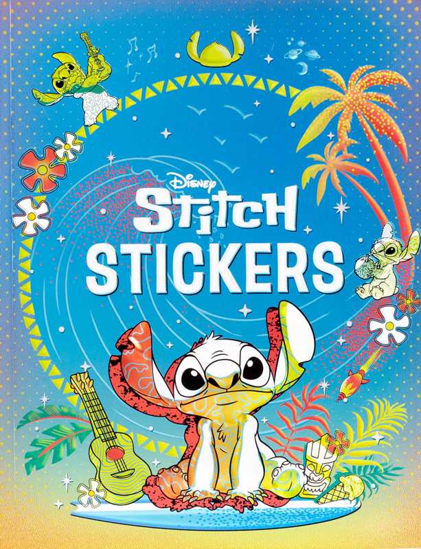 More than 500 colorful stickers of everyone’s favorite blue alien are perfect for scrapbooking or decorating your personal items.

Since the 2002 release of the Disney animated film Lilo & Stitch, the wild blue alien known as Stitch has become a fan favorite—so much that he now has his own sticker book! This collection of more than 500 colorful stickers includes fun and rarely seen images from the Disney archives, including character art, composed graphics, icons, and unique designs that are perfect for scr