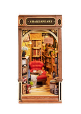 Kit de rincón de libros para librería, casa en miniatura de bricolaje