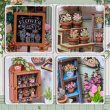 This elegant miniature captures the beauty of a boutique flower shop, adorned with delicate blooms, pastel accents, and a graceful arched doorway that invites you inside.

From the dainty floral arrangements to the hand-painted shop signs and warm, glowing interior, every detail evokes the feeling of strolling down the Champs-Élysées on a sunny afternoon. The soft LED lights cast a welcoming glow, highlighting rows of flowers ready to be wrapped for someone special.