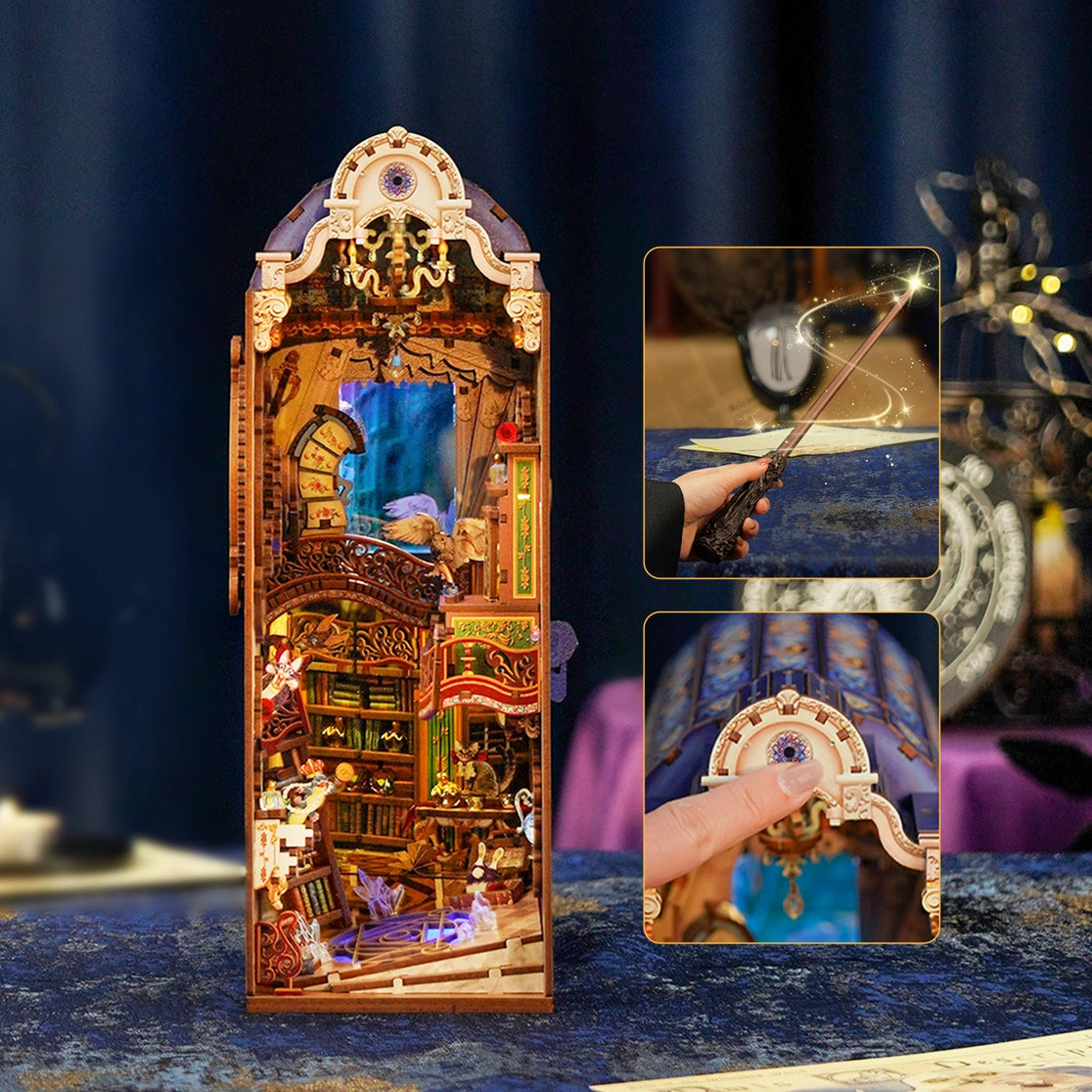 DIY Book Nook Kit: Magical Library with Dust Cover – Little Craft