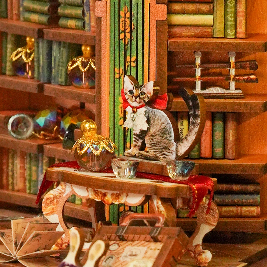 DIY Book Nook Kit: Magical Library with Dust Cover – Little Craft