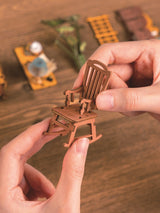 Silent Corner Study is a complete miniature bookshelf insert kit designed for craft enthusiasts and book lovers, featuring pre-cut wooden pieces, vintage-style furniture, bookshelves, and warm LED lighting that creates a cozy reading nook scene. Ideal for retail gift shops, bookstores, and hobby stores, this eye-catching decor item comes in compact, shelf-ready packaging with clear instructions and assembly tools included—making it a thoughtful gift and an engaging DIY project for adults and teens alike.