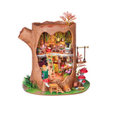 Bring a touch of storybook charm to your shelves with the Fairytale Tree House DIY Miniature Kit — a cozy two-story tree-trunk home filled with whimsical details, plants, and tiny décor. A relaxing build and a beautiful display piece for miniature lovers.

2 AAA batteries required; batteries are not included.
Ages 14+
275 pieces&nbsp;
Assembled size: 8.3 x 7.2 x 8.9 inches