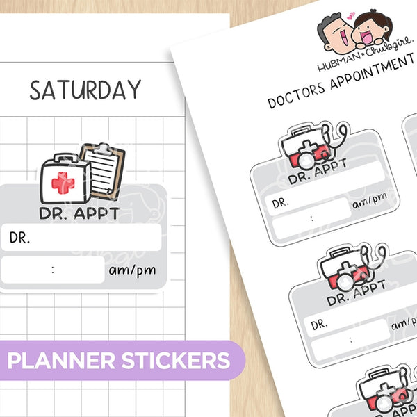 Doctors Appointment Tracker Planner Stickers