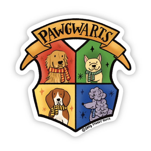 Dog School Sticker Pawgwarts