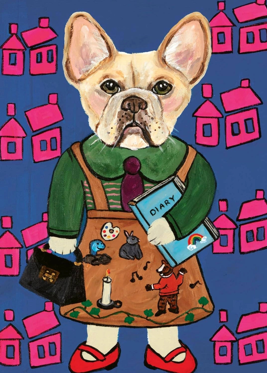 No canines are cooler than the twenty stylin' and wildin' dogs in this hilarious set of 20 postcards by artist Carly Beck. These paintings of perfectly dressed dogs feature top breeds like Frenchies, retrievers, and many more, each inviting you into a world that's part Richard Scarry, part Vogue fashion shoot.

Postcards; 5 x 7 inches; 20 pages.