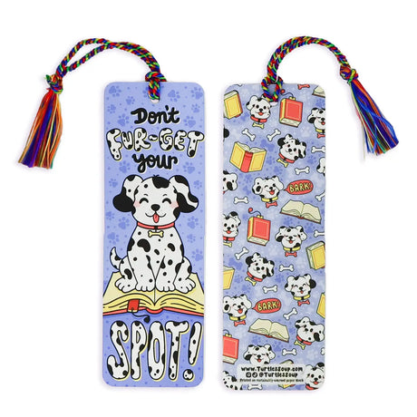 Hold your spot in style with our fun and funky bookmark collection! Whether you prefer romance, fantasy, or science fiction, our bookmarks will fit perfectly between the pages of your favorite novel.&nbsp;

🐢 Includes rainbow colored tassel

🐢 Bookmark is printed on sustainably-sourced premium ultra-thick card stock with soft-touch matte texture

🐢 Unique design on the front and back

🐢 Bookmark measures 2" x 6"

🐢 Copyright © 2024 Turtle's Soup. All Rights Reserved.