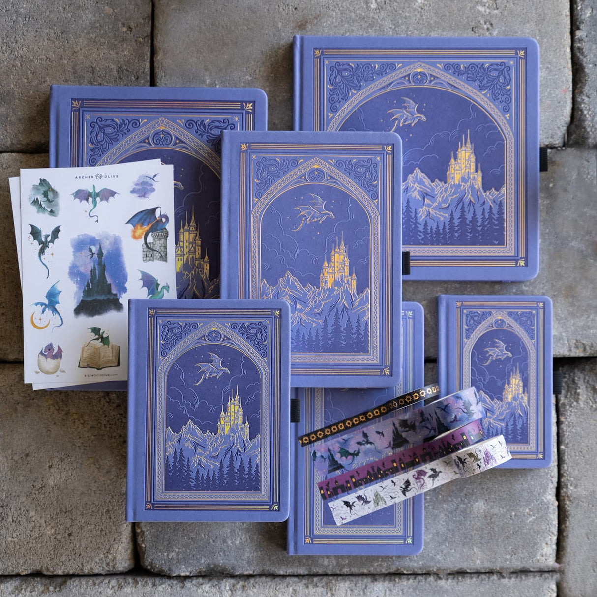 Step into a storybook world with the Dragon Spire Notebook—a bold, enchanting design made for dreamers, writers, and journal lovers who want their pages to feel like an adventure. Cover is vegan leather.