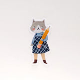 Drawing Cat Girl Vinyl Sticker