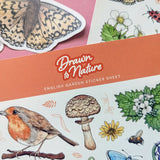 Drawn To Nature English Garden Sticker Sheet
