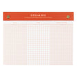 Turn your to-dos into ta-das with the Dream Big Notepad. This 6x8” desk pad features 75 grid pages organized into columns for Doing, Done, and Double-Checked—perfect for tackling big goals one step at a time. With smooth 120gsm paper, gold posts, and a bold red-orange header, it’s designed to keep you motivated and organized. The top-bound format and perforated pages make it easy to tear off and take with you. Ideal for goal-setters, planners, and productivity lovers. Makes a great gift for students, cowork