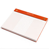 Turn your to-dos into ta-das with the Dream Big Notepad. This 6x8” desk pad features 75 grid pages organized into columns for Doing, Done, and Double-Checked—perfect for tackling big goals one step at a time. With smooth 120gsm paper, gold posts, and a bold red-orange header, it’s designed to keep you motivated and organized. The top-bound format and perforated pages make it easy to tear off and take with you. Ideal for goal-setters, planners, and productivity lovers. Makes a great gift for students, cowork