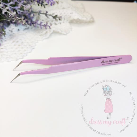 Curved Tweezers Pink