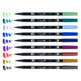 Tombow Dual Brush Pen Art Markers, Dragons, 10-Pack