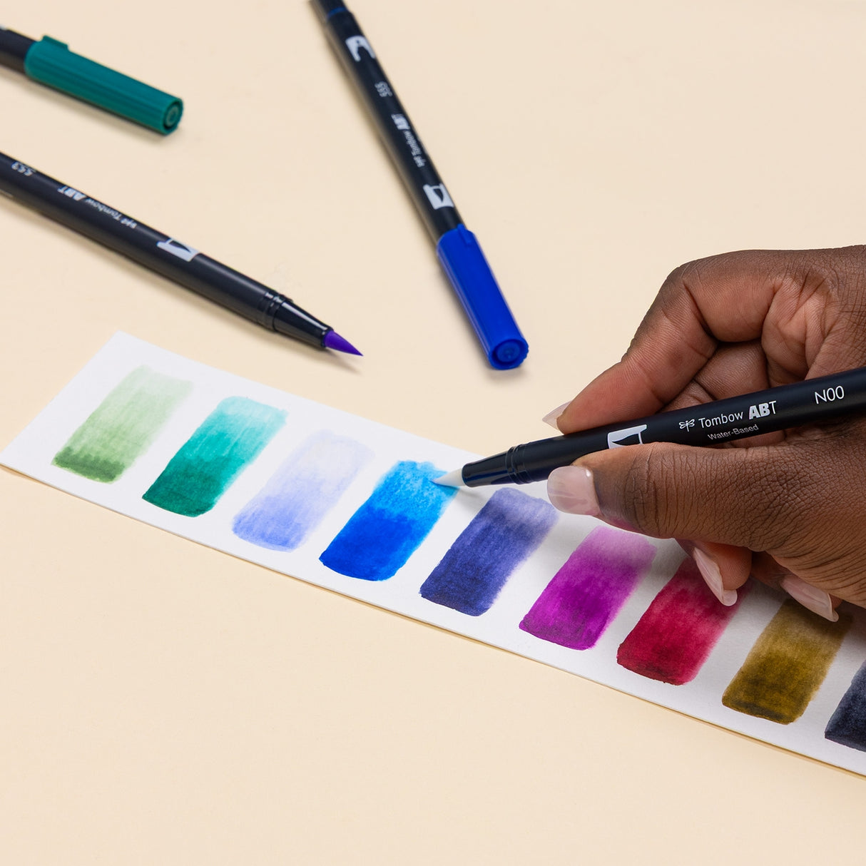 Tombow Dual Brush Pen Art Markers, Dragons, 10-Pack