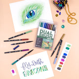 Tombow Dual Brush Pen Art Markers, Dragons, 10-Pack