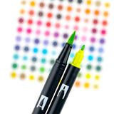Dual Brush Pen Art Markers, Manga Illustration, Wind 6-Pack