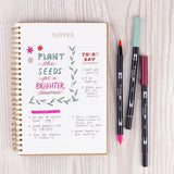 Dual Brush Pen Art Markers Very Berry, 6-Pack