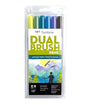 Dual Brush Pen Art Markers Landscape 6-Pack