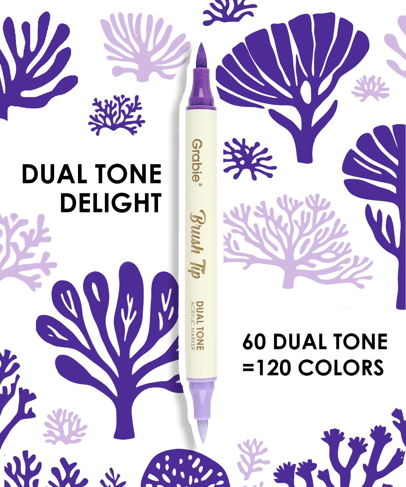 Unlock your creativity with the Grabie Dual Tip Marker Set! Experience premium Grabie Art Supplies featuring 36 dual-tip markers - among the best markers for coloring and artistic expression. Perfect for all artists, these high-quality Grabie Acrylic Brush Markers deliver stunning vibrancy and coverage.