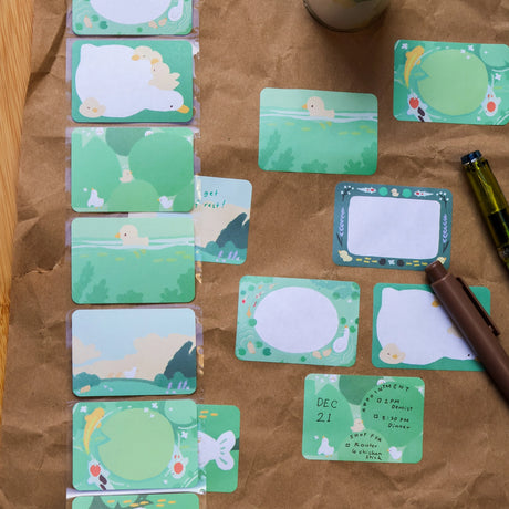 Sticky note size (W 2.5 in x H 1.75 in)
Each roll contains 100 sticky notes.
Full adhesive on the back of the individual sticky note.
Strong permanent adhesive.
Made in China
Designed in San Jose, California
©Thousandskies