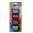Mini Dylusions Archival Ink Pads are waterproof acid- free dye inks featuring the classic Dylusions color palette in the same fade resistant formula used in Ranger Archival Ink. Archival Inks are permanent on many surfaces providing long lasting detailed stamping results that won't bleed when used with water-based inks, markers, acrylic paint and watercolors.