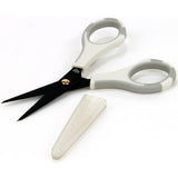 These scissors feature a comfort grip handle that make them perfect to use on all your craft projects! They have non-stick blades and can be used for both right and left handed people.&nbsp;

This package contains Small Precision Scissors, one 5 inch long pair of scissors with a safety cover.