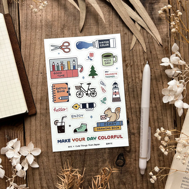 Eric Small Things Eric Small Things Sticker Sheet - Make Your Day Colorful – Little Craft ...