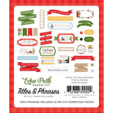 Echo Park Ephemera - Title & Phrase, Winnie The Pooh Christmas