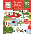 Echo Park Ephemera - Frames & Tags, Winnie The Pooh Christmas