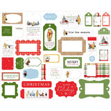 Echo Park Ephemera - Frames & Tags, Winnie The Pooh Christmas