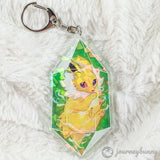 Electric Evolution Crystal Holographic Acrylic Keychain