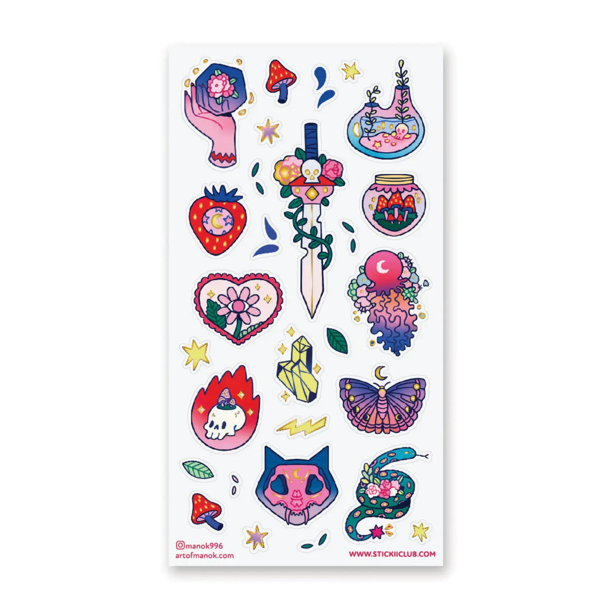 STICKII Electric Adventure Sticker Sheet