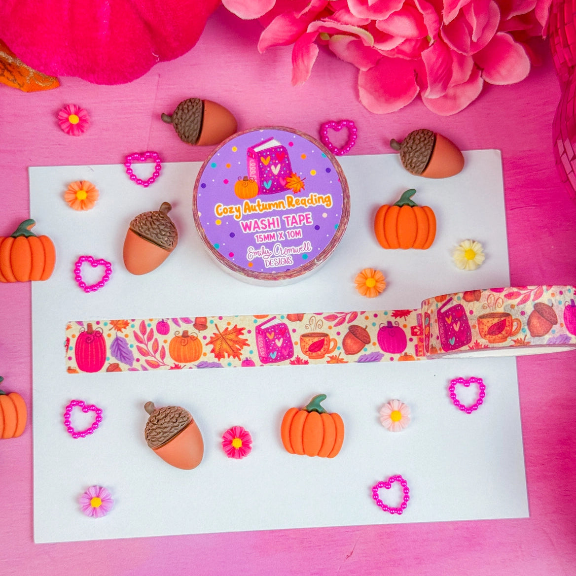 Emily Cromwell - Cozy Autumn Reading Washi Tape