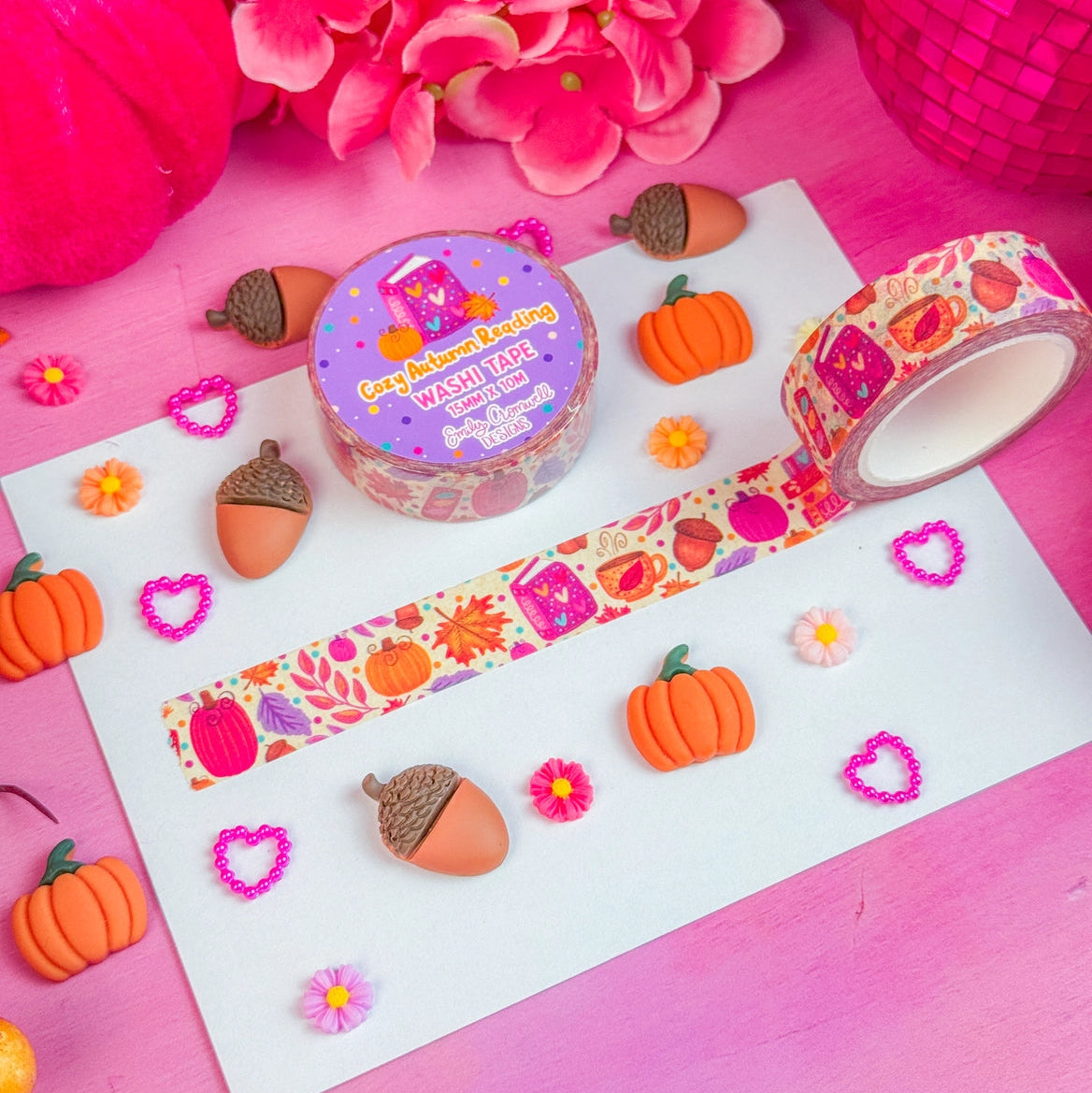 Emily Cromwell - Cozy Autumn Reading Washi Tape