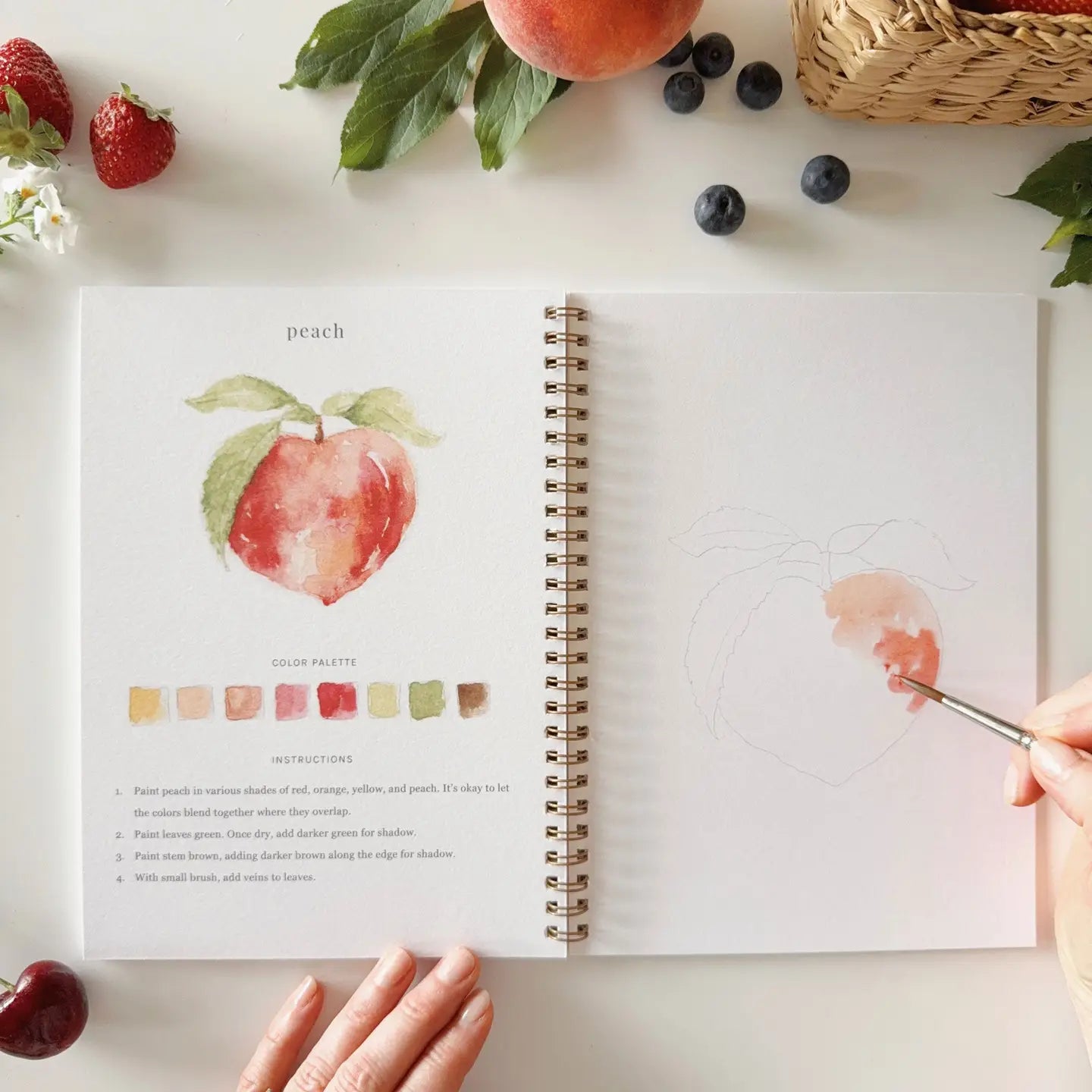 Emily Lex Studio - Fruit Watercolor Workbook