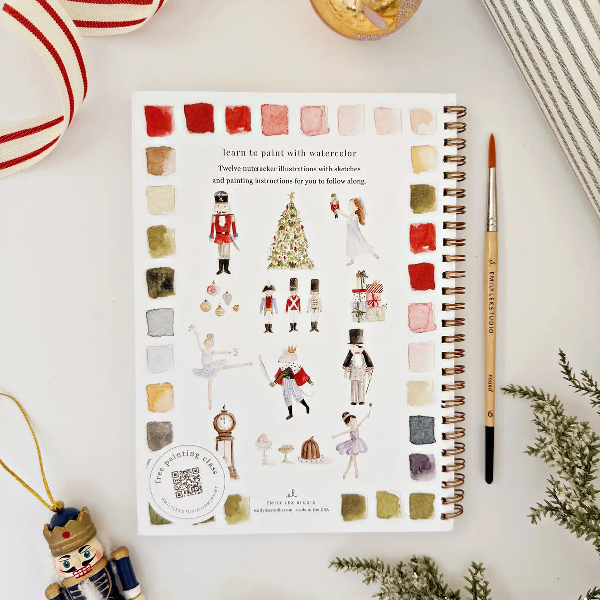 Emily Lex Studio - Nutcracker Watercolor Workbook