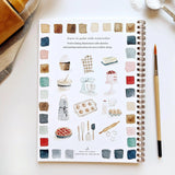 Emily Lex Studio Watercolor Workbook - Baking

Twelve baking illustrations — a cupcake, layer cake, mixing bowl, lattice pie, tray of cookies, rolling pin with cookie cutters, and more — each pre-outlined with step-by-step instructions. Paintings take about thirty minutes from start to finish, making it approachable for first-time painters and a favorite for gifting.

12 beginner-friendly illustrations
Thick 120lb watercolor paper&nbsp;
Lay-flat pages with spiral binding for hassle-free painting and easy te