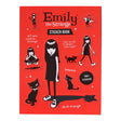 Whether you're new to Emily or a longtime fan, embrace your inner odd child with this unparalleled collection showcasing her bold goth-girl aesthetic, philosophical musings, and fiery wit. Featuring more than 100 stickers in a range of sizes, sayings, and designs, this set invites you to stick Emily anywhere. Each is rendered in her signature bold colors—black, white, and red—and full of secret messages hidden in spot gloss.