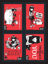 Funny Sticker Book: Being strange has never been more fun with more than 100 stickers featuring the original goth girl! Stick them anywhere: laptops, water bottles, mugs, notebooks, fridge doors, and bags. Grow your Emily collection and dive deeper into the fandom with this new and nostalgic 25th anniversary sticker set.
