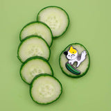 Calico and Cucumber Pin Set