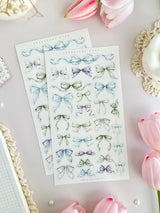 leelajournals Enchanted Bows & Frames Sticker Sheet - 3pc set