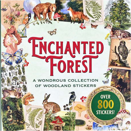 Draw from the power of nature with this fantastic treasury of woodland wonders! 50 vibrant pages brim with more than 800 stickers, all featuring a forest flourish. Eclectic assortment spans a diverse range: birds, insects, animal families, trees, mushrooms, ferns, flowers, fairy folk, seasons, moonlit magic, far-flung landscapes, plus an assortment of woodland borders, labels, seals, and so much more.