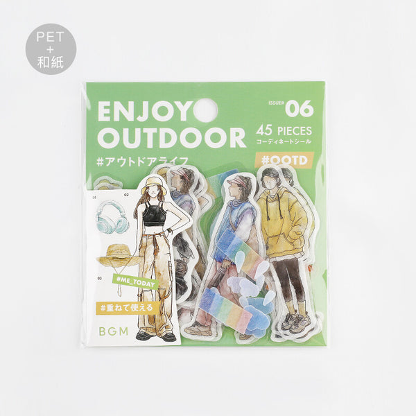 BGM Enjoy Outdoor Flake Sticker 