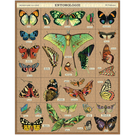 Cavallini & Co 1,000 Piece Puzzle - Entomology