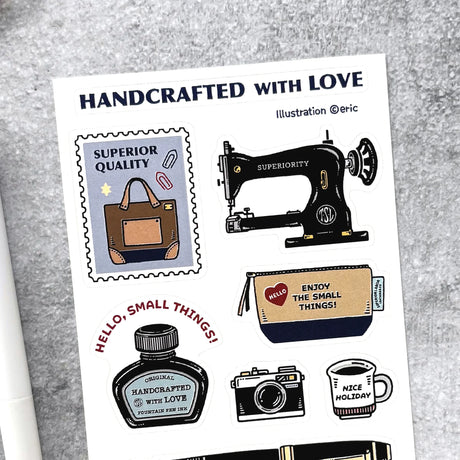 Eric Small Things - Handcrafted With Love Sticker Sheet Hello Houston