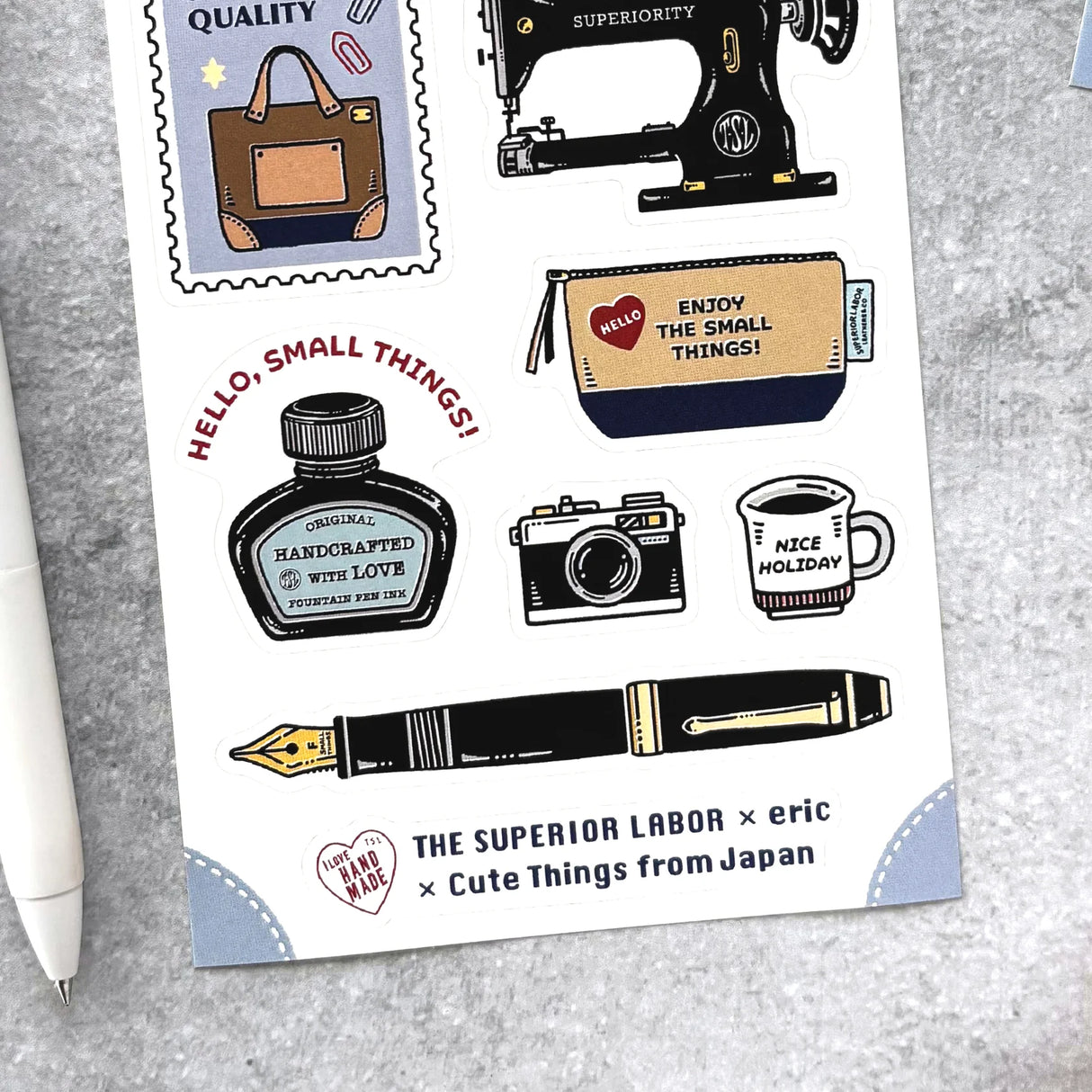 Eric Small Things - Handcrafted With Love Sticker Sheet Hello Houston