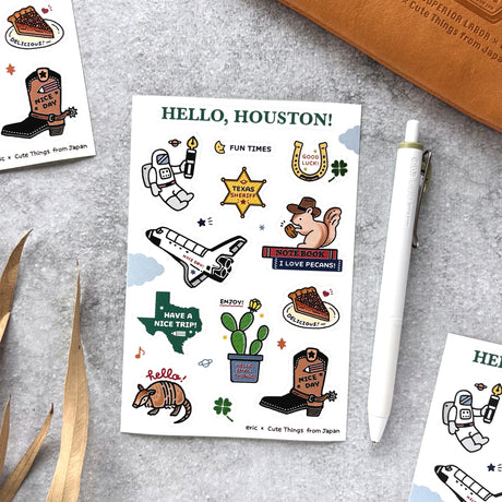 Eric Small Things - Hello Houston Sticker Sheet