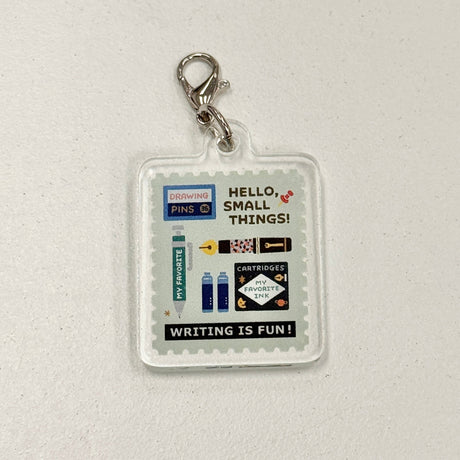 eric Acrylic Charm - Writing is Fun!

Acrylic charm from Japanese artist eric. A great accessory for your traveler's notebook, bag, or anything you can think of that needs a cute touch

Lobster Clasp
Designed by eric