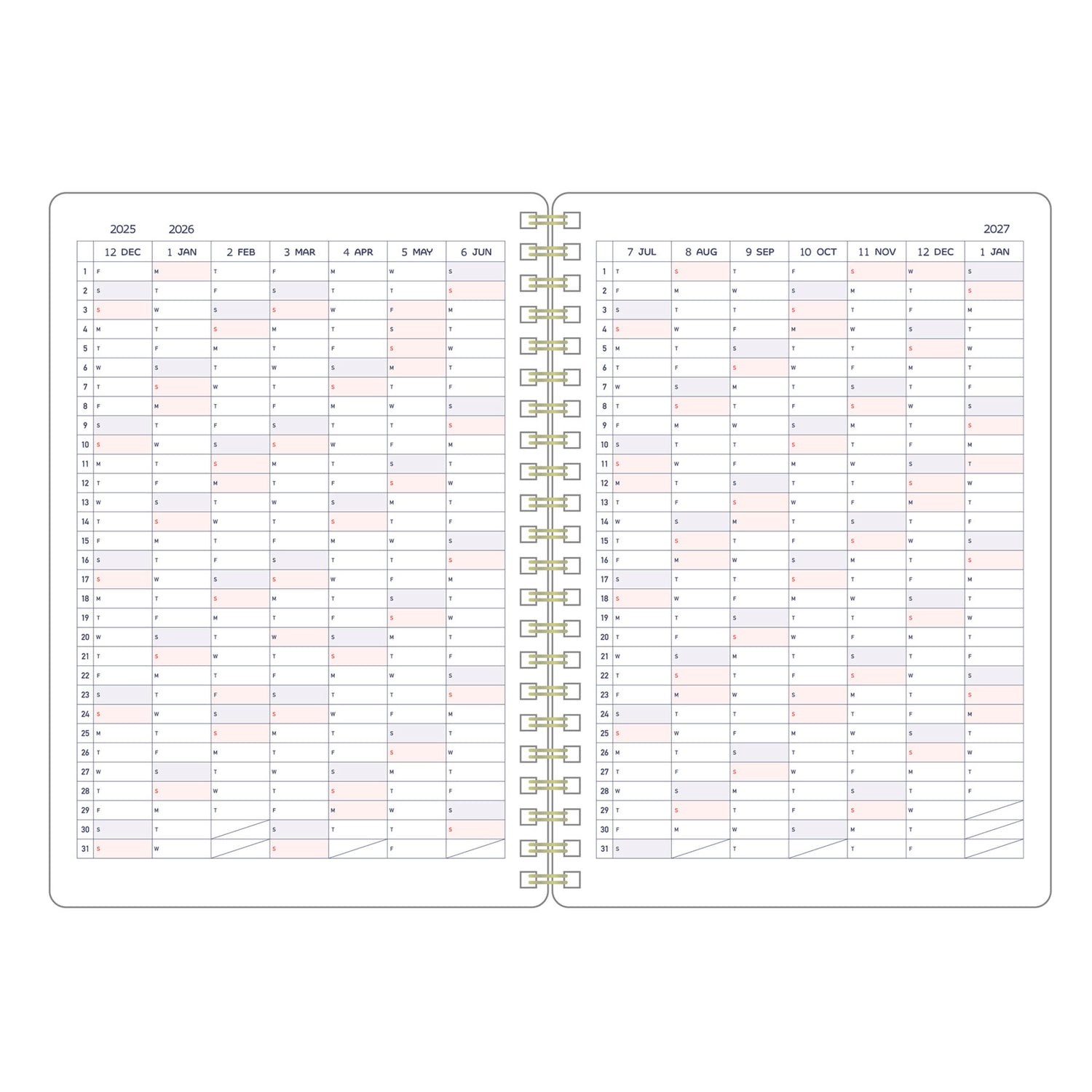 Eric x Kleid 2026 Ring Diary B6

This is the second collaboration between Eric, who expresses a world filled with small things through his unique stamps, and Kleid Diary. Eric's worldview is expressed in every detail, from the cover to the monthly and note pages. It features a diagonal elastic band that can be used as a pen holder or bookmark, and a convenient double-sided pocket on the last page. The 2026 edition is available in the iconic navy and a soft, elegant greige.
Size: 182 x 128 mm
Paper: 70 sheet